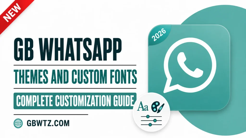 GB WhatsApp APK Custom Themes and Fonts Customizations
